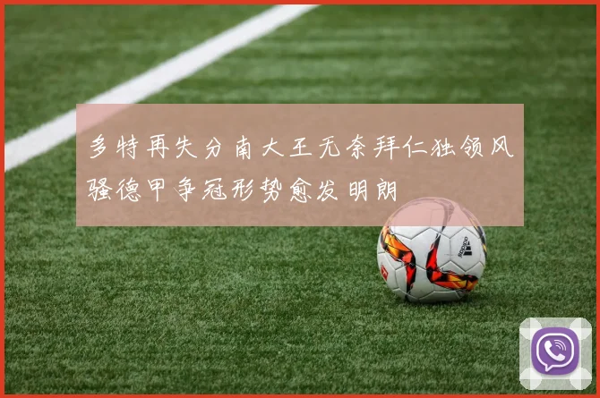 多特再失分南大王无奈拜仁独领风骚德甲争冠形势愈发明朗