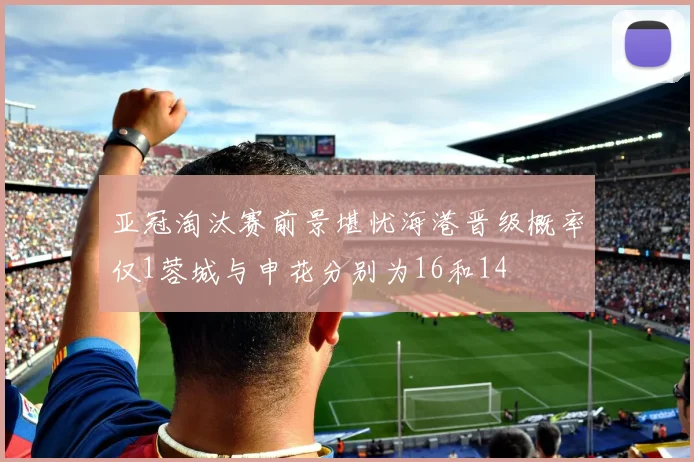 亚冠淘汰赛前景堪忧海港晋级概率仅1蓉城与申花分别为16和14